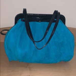 Kate spade blue suede purse
